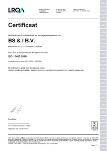 ISO 13485 BS&i Mechatronics